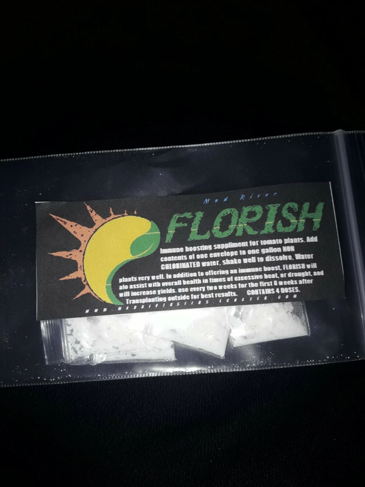Mad River FLOURISH IMMUNE BOOSTER for tomato plants. INCREASES YIELDS!