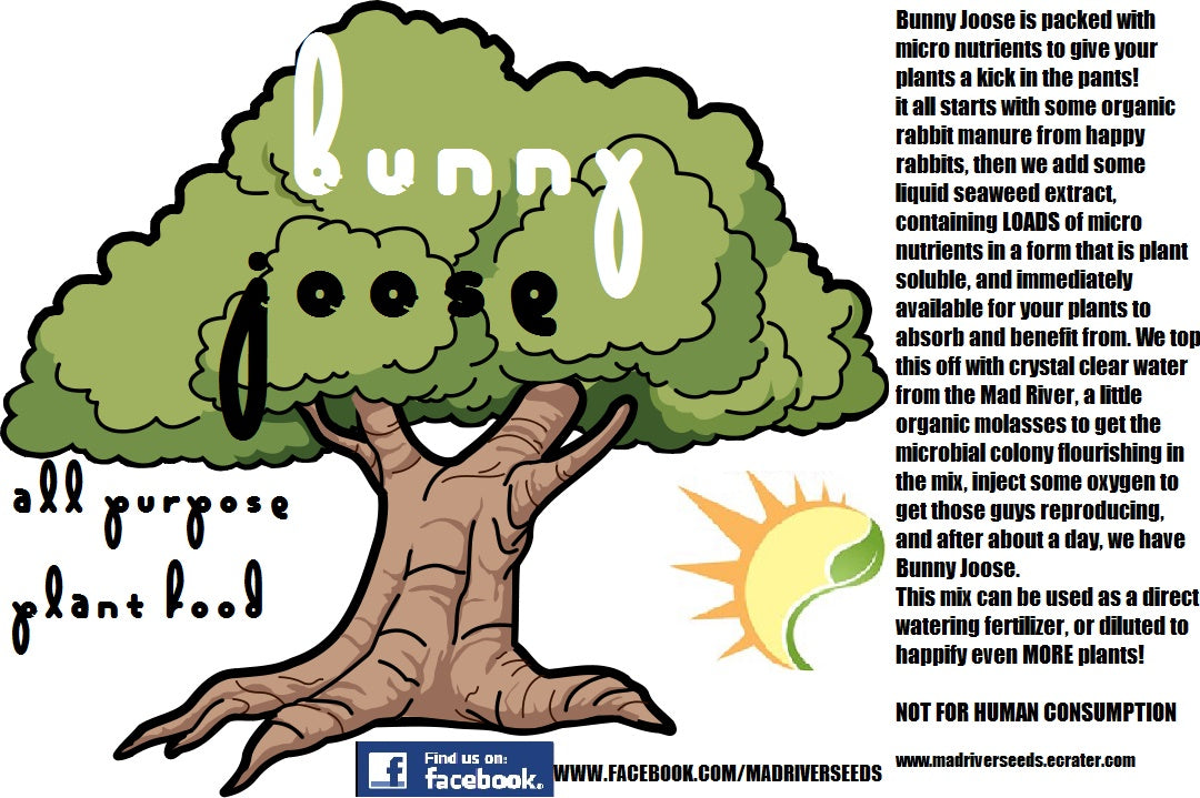 Bunny Joose ORGANIC rabbit manure liquid fertilizer soil / foliar feed
