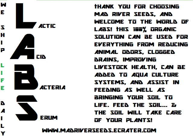 LABS 100% organic all purpose fertilizer Bring your soil to LIFE KNF aquaculture